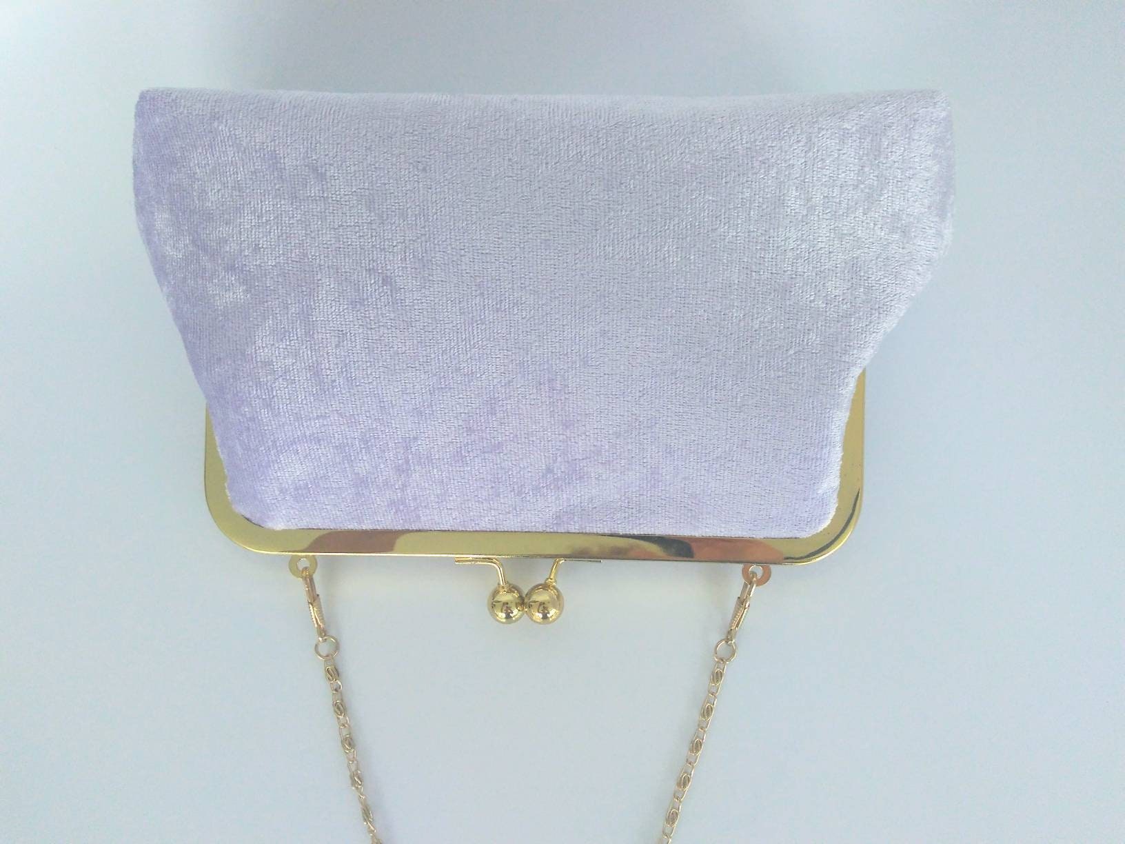 Lilac velvet Clutch purse lavender velvet purse purple Etsy