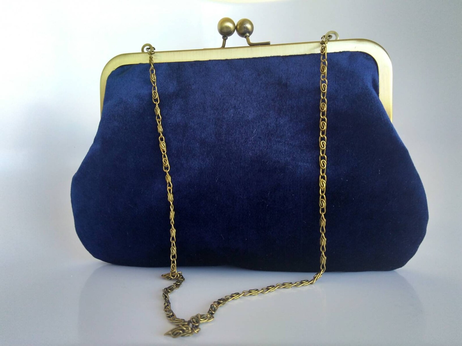 Navy blue velvet purse Navy bridal purse blue velvet Etsy
