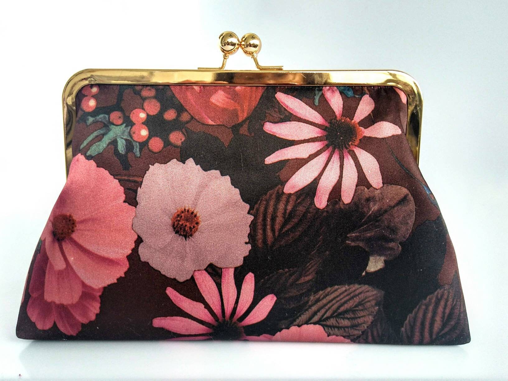 Mauve clutch purse wine bridal clutch mauve evening clutch Etsy