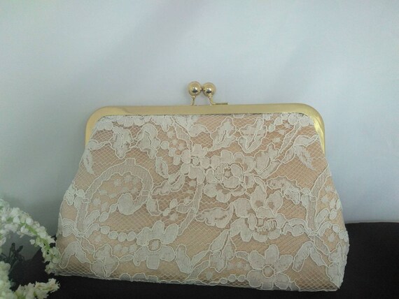 ivory clutch purse