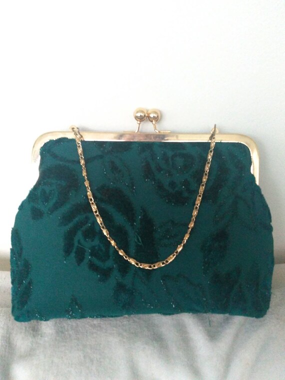 hunter green purse