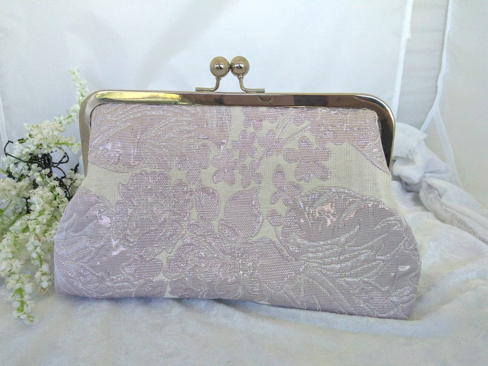 Lilac clutch purse lavender purse Bridal Clutch purse Etsy