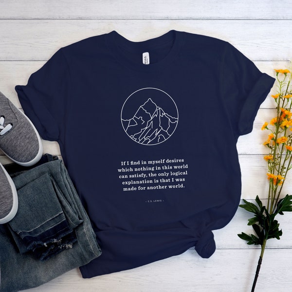 I was made for another world | mountains | graphic tee