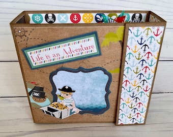 Pirate Scrapbook Mini Album: Boy's Birthday Gift, Adventure Theme