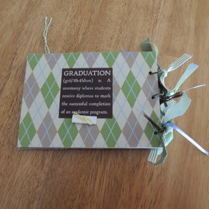 Words of Wisdom for the Grad Graduation mini scrapbook or guest album Weekend Sale image 5