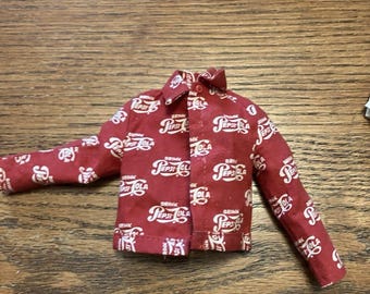 Ken Doll Red Pepsi Shirt vintage 70s Barbie Clothes