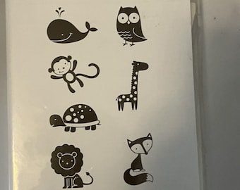 Stampin Up Set Fox & Friends new cute animals cling polymer