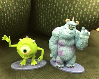 Mike & Sully Monsters Inc set van 2 speelgoedfiguurornamenten Disney Pixar