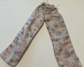 Barbie Dreamy Touches Fashion Joe Boxer Pants Pink Crowns Stars Y2K doll clothes