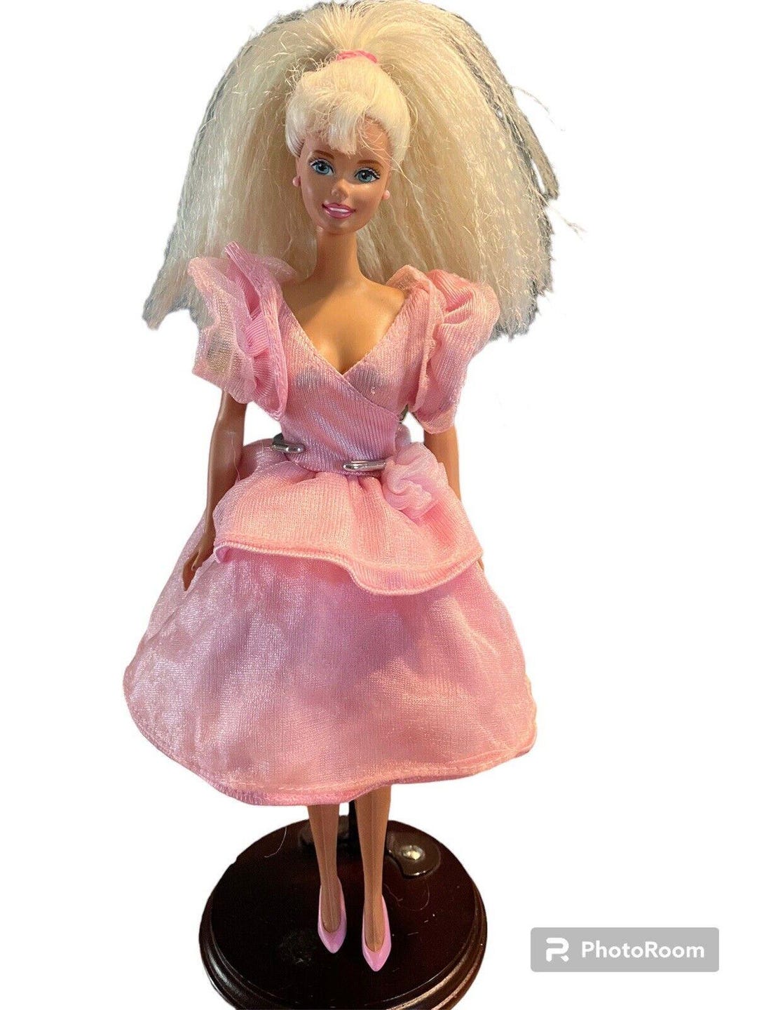 strapless open back dress Barbie Pink Lace Strapless Sheath Dress with Slit – Modsele main image 1