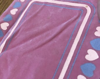 Playskool Dollhouse Pink Hearts Rug Entry Hallway