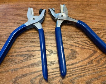 Dritz Snap Grommet Pliers Sewing Tools Heavy Duty Set of 2 Blue Handles