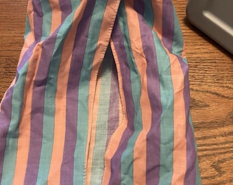 Barbie Doll Bed/crib Tent Pink Purple Blue Striped