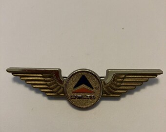 Vintage Delta Wings Anstecknadel, Souvenir für junge Piloten, Luftfahrt, Kunststoff, Kinder, Fluggesellschaften