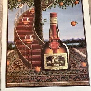 Lot of Alcohol Print Ads 1989 Johnnie Walker, Grand Marnier, Chivas Regal image 2