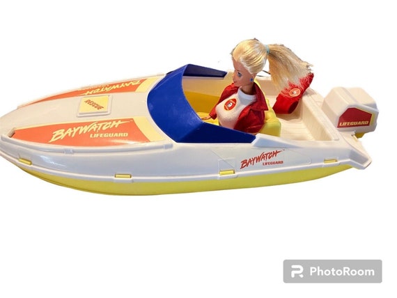 Baywatch Barbie Doll With Speed Boat Lifeguard Rescue and Accessories Etsy