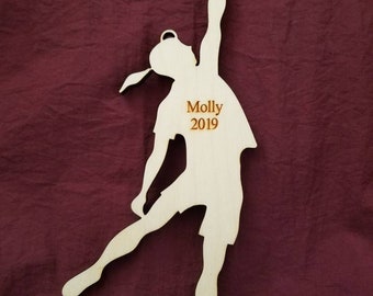 Laser-cut wooden "Ultimate Frisbee Ornament"