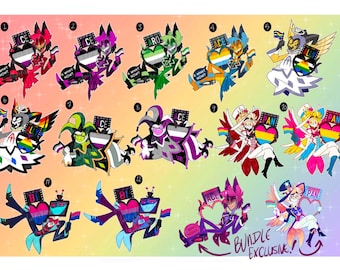 PRE-ORDER Hazbin Hotel & Helluva Boss PRIDE 2025 Pin Set