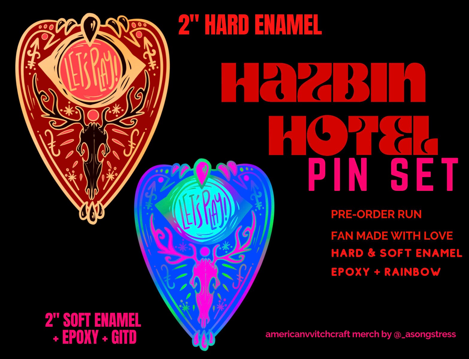 Hazbin Hotel 'Heart Of Alastor' Limited Edition Enamel Pin - Purple