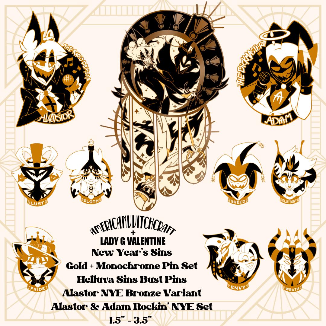 INHAND B GRADES Hellaverse Hazbin Hotel & Sins NYE エナメル ピン