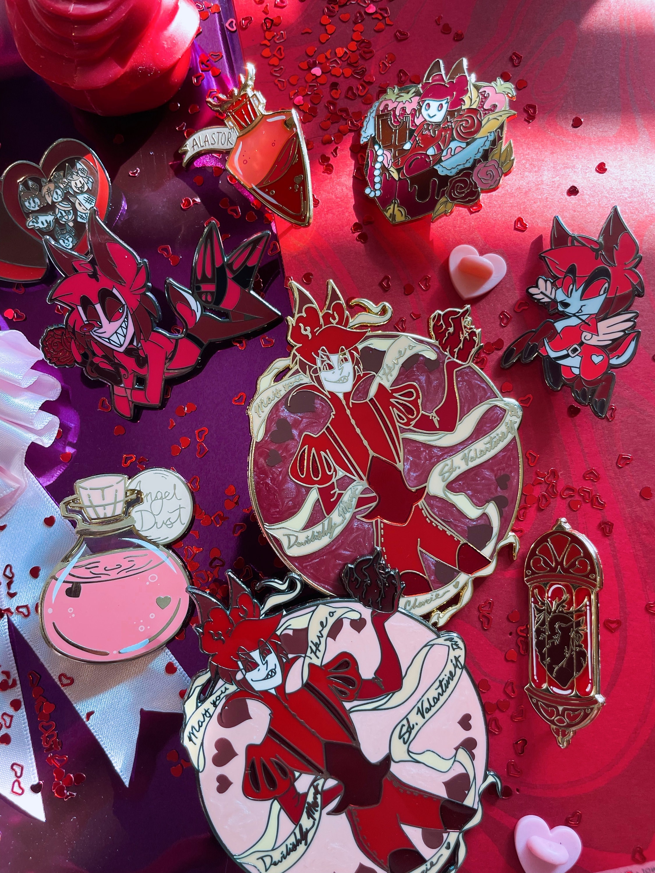 Unofficial Valentine Alastor Enamel Pin Set - Etsy