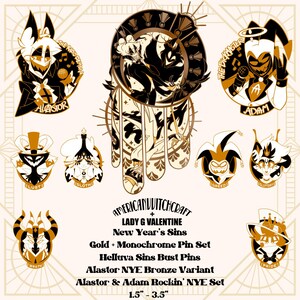 PRE-ORDER Hellaverse Hazbin Hotel & Sins NYE Enamel Pin Set - Etsy