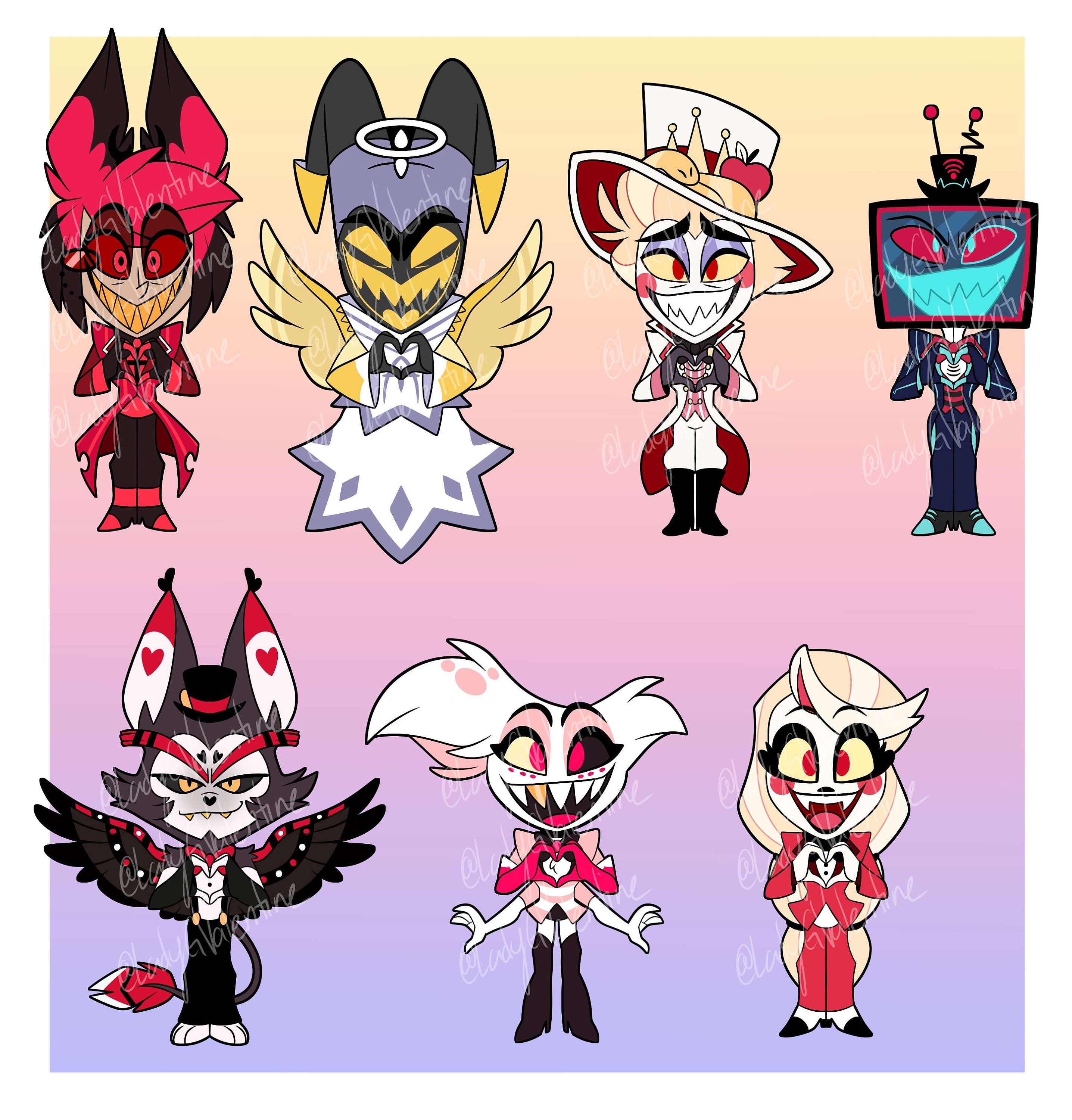 IN HAND Hazbin Hotel Heart Chibi 1.75