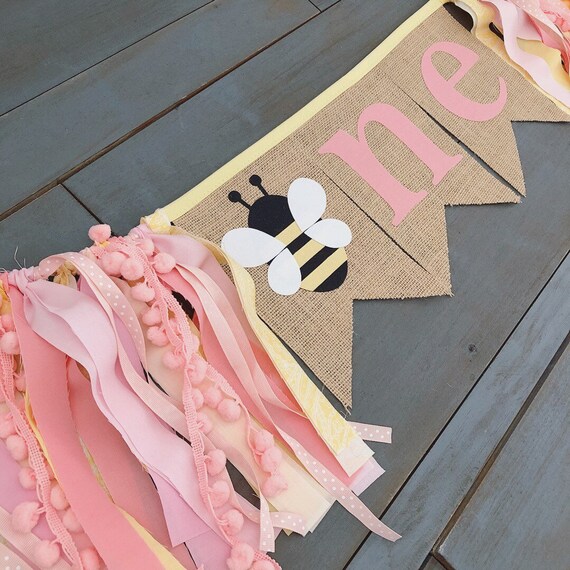 One Bumble Honey Bee First Birthday Party Decorations Pink Etsy