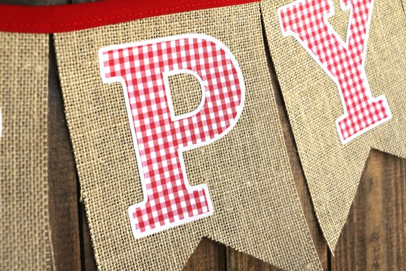 Cowboy Cowgirl Gingham Farm First Birthday Party Decorations Etsy