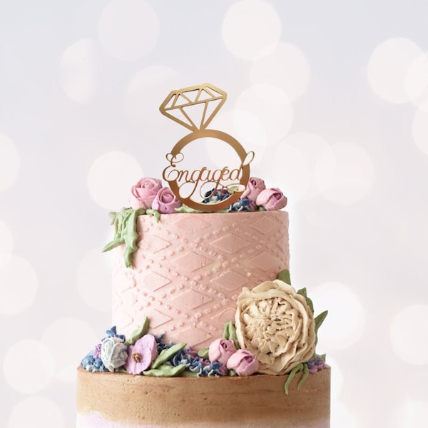 Ring Cake Topper Etsy