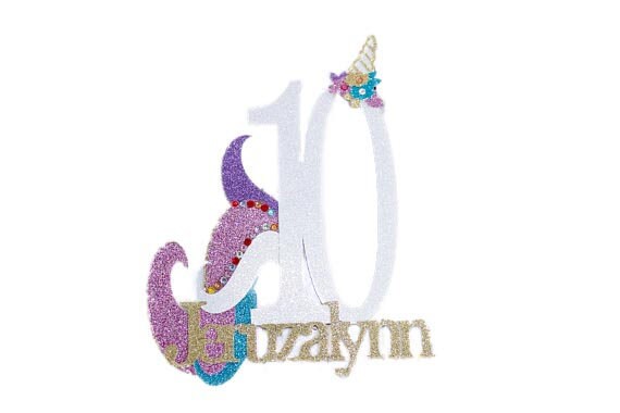 unicorn cake topper unicorn topper unicorn birthday topper etsy