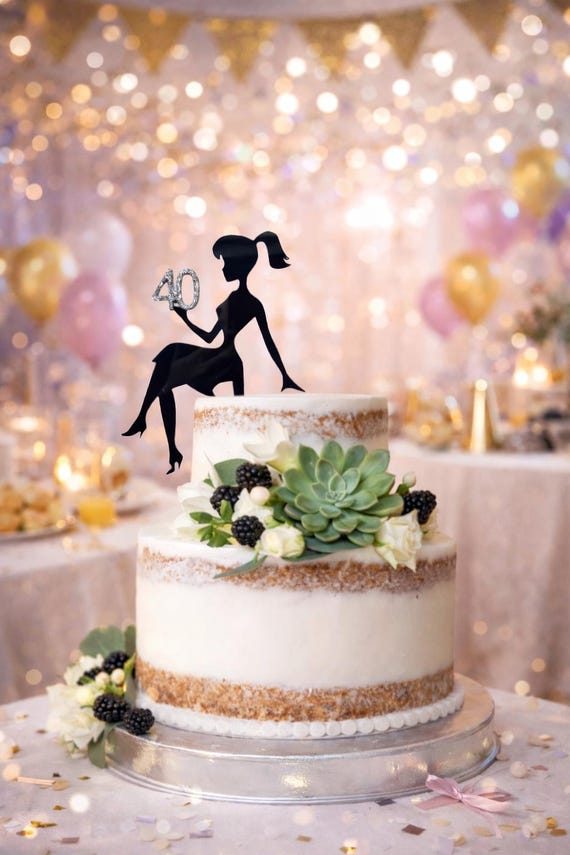 Decorazioni per torte con nomi di ulivi circolari personalizzati