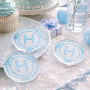 Custom Engraved Acrylic Coins: Birthday Party Favors, Table Decoration