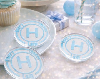 Custom Engraved Acrylic Coins: Birthday Party Favors, Table Decoration