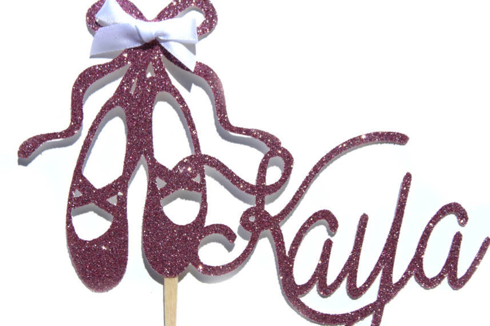 ballerina cake ballet cake topper princess cake topper cake topper custom name topper birthday name topper glitter cake topper b