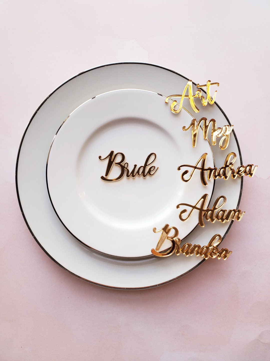 Wedding Name Plates Acrylic Name Plates Acrylic Name Signs Etsy