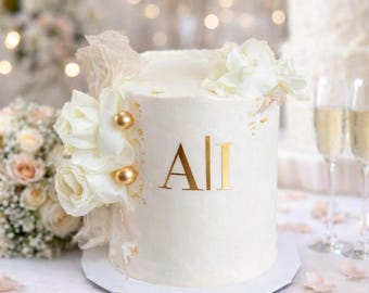 Custom Cake Letter Charms: Acrylic Cake Decoration