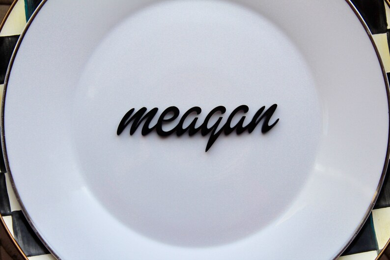 Table Name Plates Table Decor Table Names Table Top Etsy