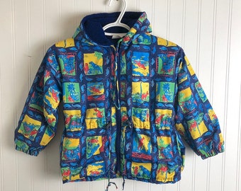 Aslan Original Hooded Jacket for Babies 12-24 Months Dinosaur Water Proof Coat for Babies Baby Zip Hooded Windbreaker