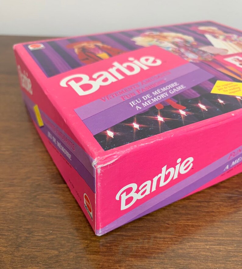 Vintage 1990s 90s Mattel Barbie Fun Fashions Memory Card Game | Etsy