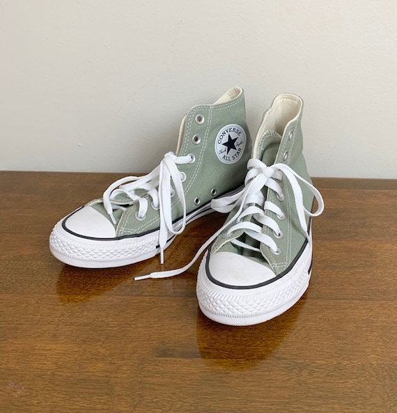 sage green converse