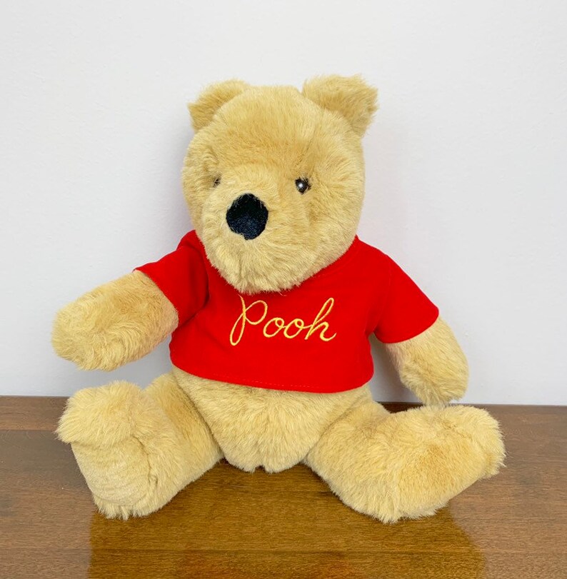 Vintage 1990s 90s Large Winnie the Pooh Gund Stuffed Plush Bear Doll!