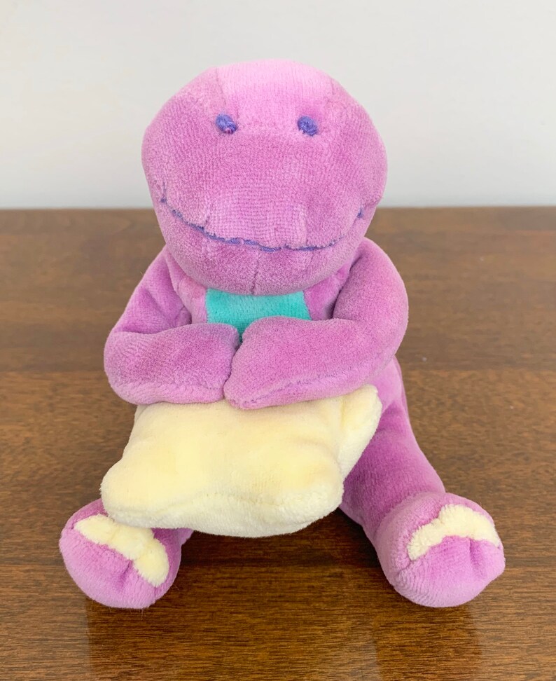 Vintage 1990s 90s Barney for Baby Plush Purple Green Star | Etsy