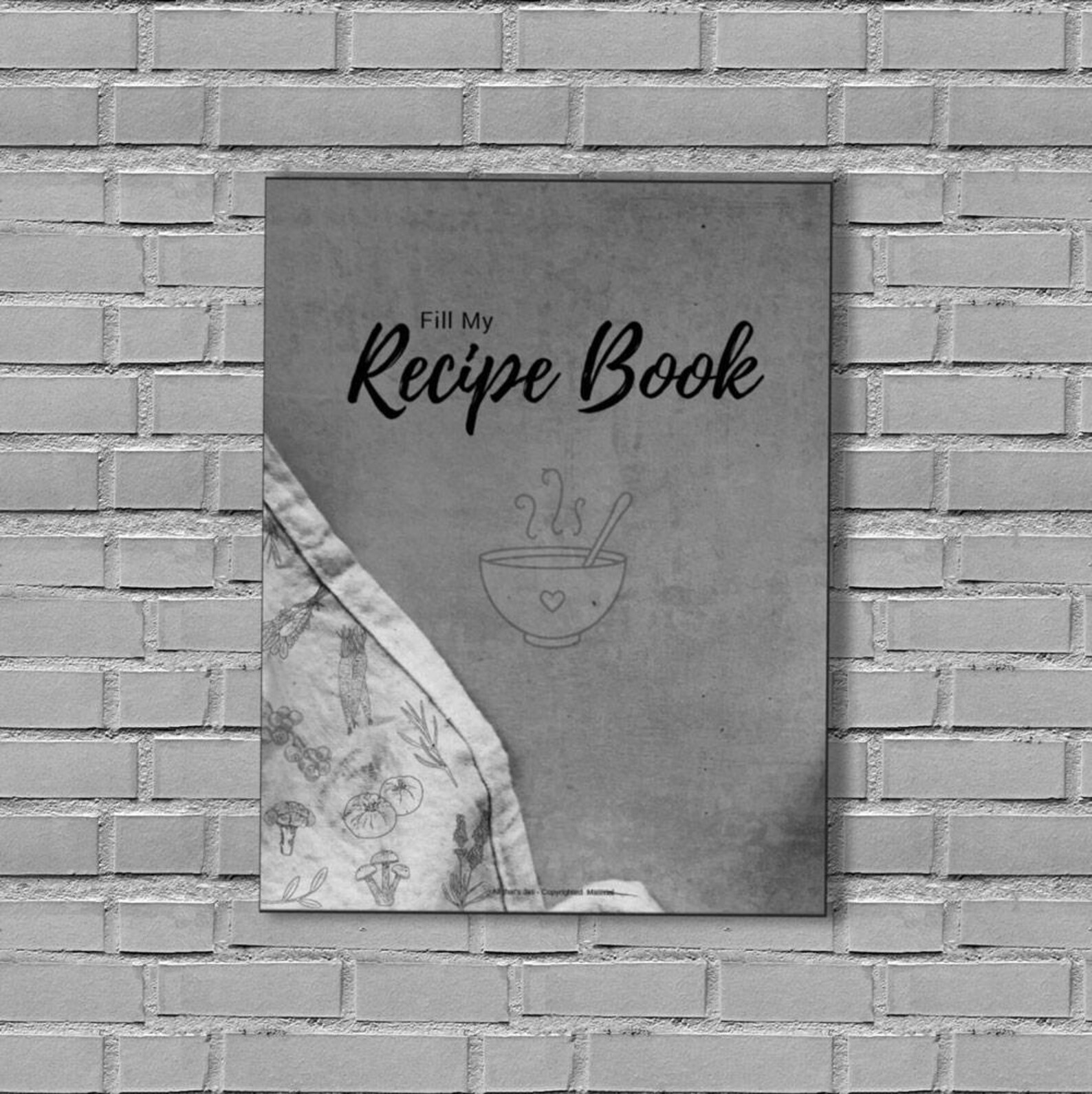 Blank Recipe Book Fill in Recipe Printable Recipe Binder Etsy