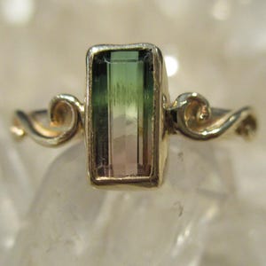 Watermelon Tourmaline Ring ~14K Gold~ Handmade w/ Rare Natural Tourmaline