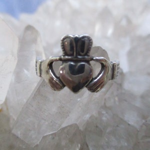 Claddagh Ring ~Sterling Silver~ Irish Wedding/ Friendship Ring  Hand Cast