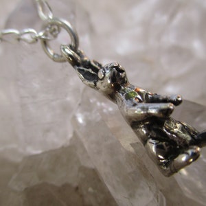 Standing Rabbit Pendant ~Hand Cast~ Sterling Silver