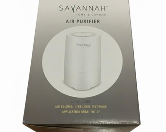 Savannah Home & Garden Air Purifier - Quiet HEPA Desktop Air Cleaner for Bedroom, Office and Nursery