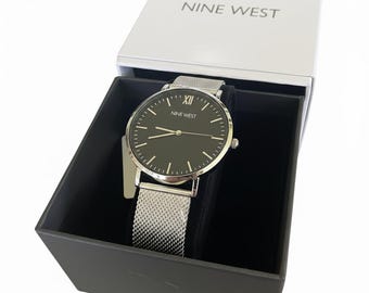Nine West Men’s Asher Watch – Unisex Modern Timepiece with Original Box