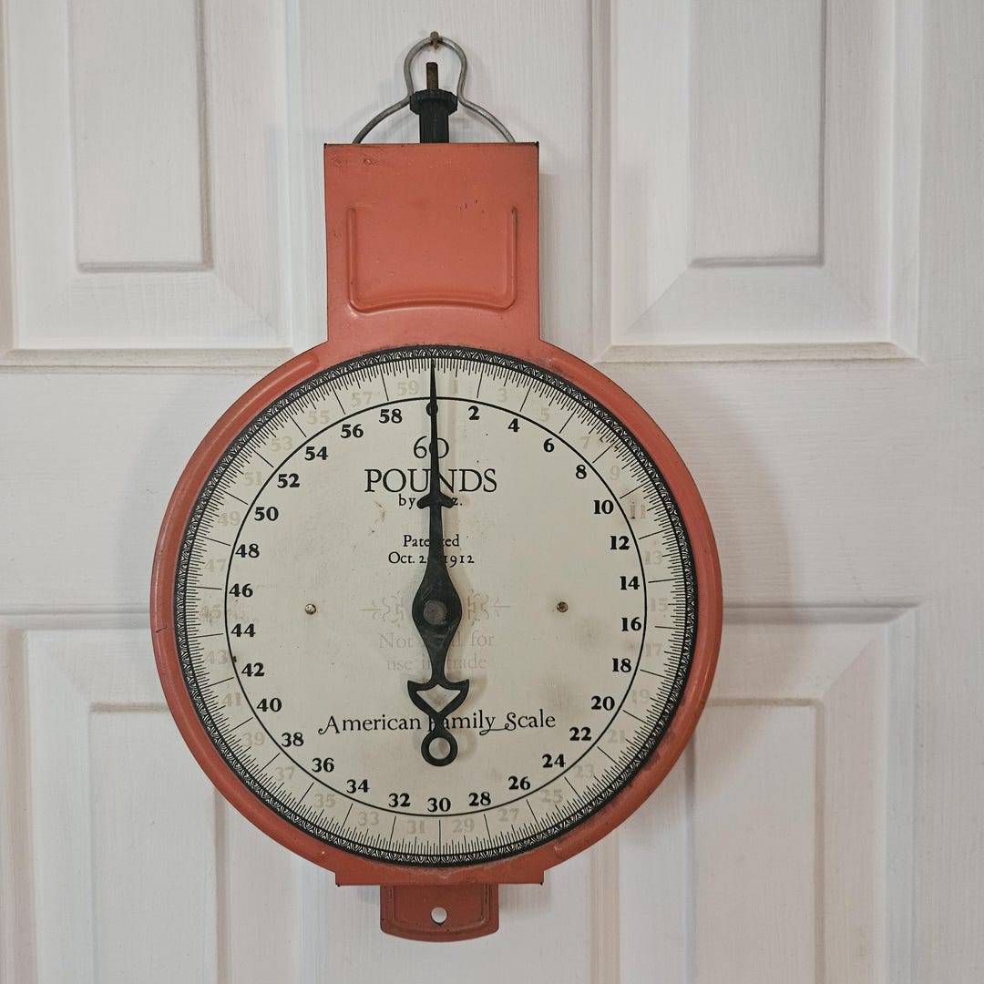 アンティークスケール 量り Americana Family Scale Vintage American Family Scale - Etsy